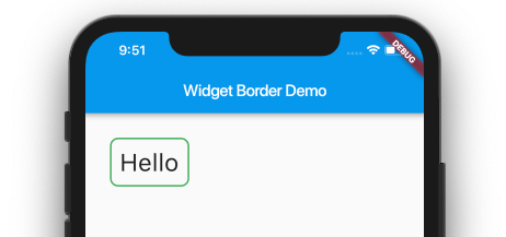 Flutter Widget Border